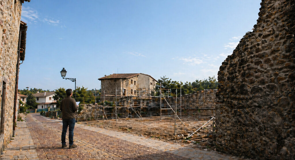 Foto de arquitecto en obra nueva